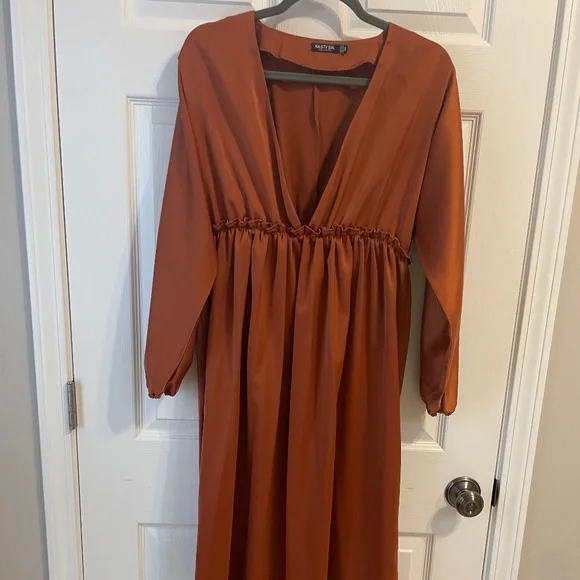 slim fit dress slacks RUST COLORED DRESS (NEW) $92 – Savvy Seconds Boutique main image 1
